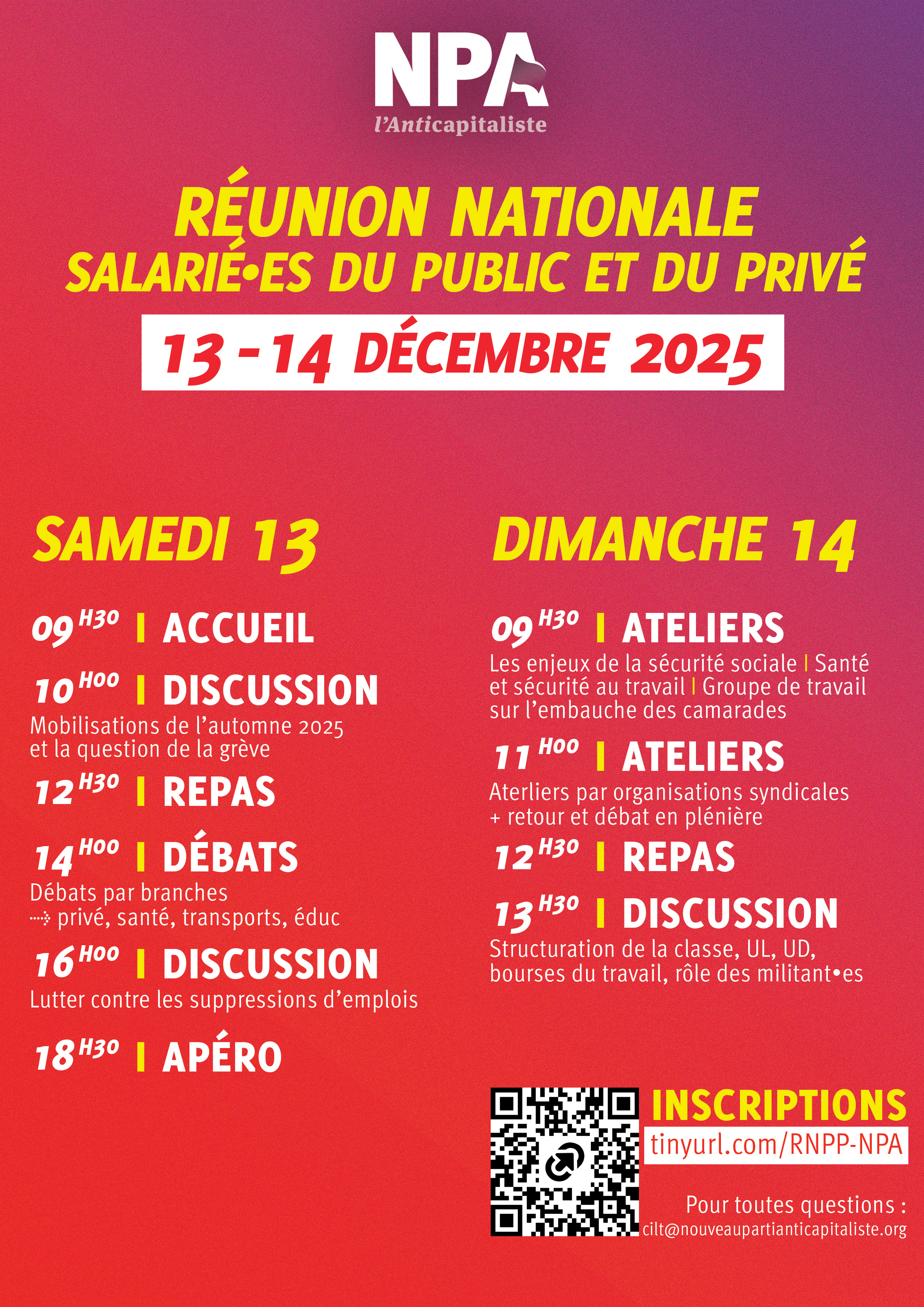Programme de la réunion